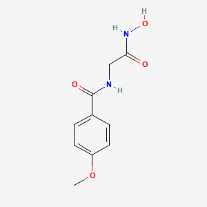 molecular formula C10H12N2O4 B3063398 N-[2-(hydroxyamino)-2-oxoethyl]-4-methoxybenzamide CAS No. 65654-08-2
