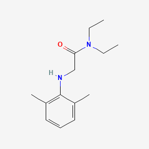 Acetamide, N,N-diethyl-2-(2,6-xylidino)-