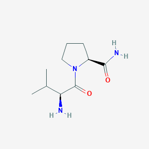 molecular formula C10H19N3O2 B3063689 L-valyl-L-prolinamide CAS No. 76362-52-2