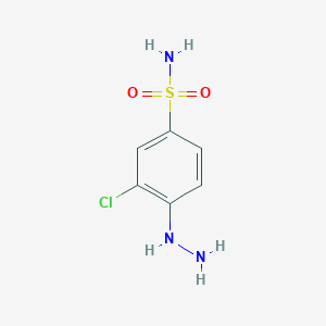 molecular formula C6H8ClN3O2S B3063721 3-Chloro-4-hydrazino-benzenesulphonamide CAS No. 776281-37-9