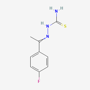 molecular formula C9H10FN3S B3063729 {[1-(4-fluorophenyl)ethylidene]amino}thiourea CAS No. 777-16-2