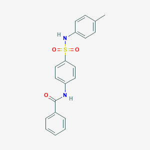 molecular formula C20H18N2O3S B306380 N-[4-[(4-methylphenyl)sulfamoyl]phenyl]benzamide 