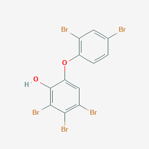 molecular formula C12H5Br5O2 B3063802 2,3,4-Tribromo-6-(2,4-dibromophenoxy)phenol CAS No. 80246-24-8