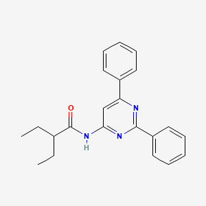 molecular formula C22H23N3O B3063880 N-(2,6-DIPHENYLPYRIMIDIN-4-YL)-2-ETHYLBUTANAMIDE CAS No. 820961-46-4