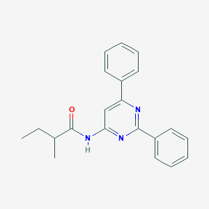 molecular formula C21H21N3O B3063885 N-(2,6-DIPHENYLPYRIMIDIN-4-YL)-2-METHYLBUTANAMIDE CAS No. 820961-47-5