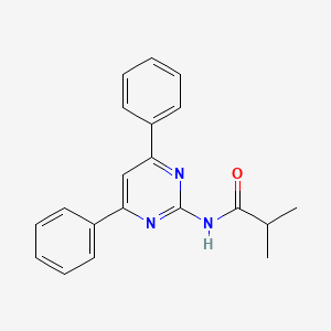 molecular formula C20H19N3O B3063913 Propanamide, N-(4,6-diphenyl-2-pyrimidinyl)-2-methyl- CAS No. 820961-68-0
