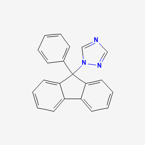 molecular formula C21H15N3 B3063957 1-(9-phenylfluoren-9-yl)-1,2,4-triazole CAS No. 828265-51-6