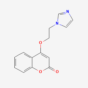 molecular formula C14H12N2O3 B3063964 4-(2-imidazol-1-ylethoxy)chromen-2-one CAS No. 828265-57-2