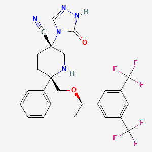molecular formula C25H23F6N5O2 B3064141 SCH 900978 CAS No. 873947-10-5