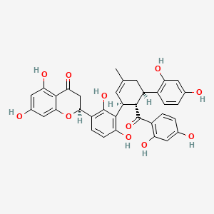molecular formula C35H30O11 B3064171 Kuwanon L CAS No. 88524-65-6