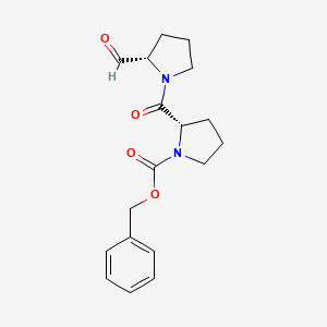 molecular formula C18H22N2O4 B3064193 Z-Pro-Prolinal CAS No. 88795-32-8