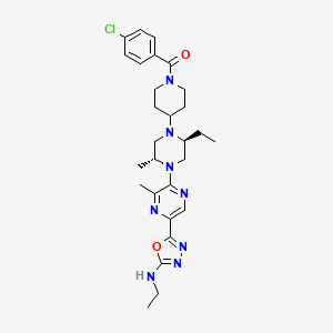 molecular formula C28H37ClN8O2 B3064259 SCH-900875 CAS No. 907206-98-8