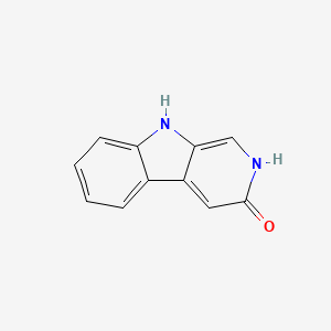 molecular formula C11H8N2O B3064279 9H-pyrido[3,4-b]indol-3-ol CAS No. 91985-78-3