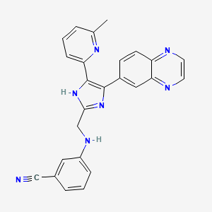 molecular formula C25H19N7 B3064309 IN-1166 CAS No. 945244-71-3