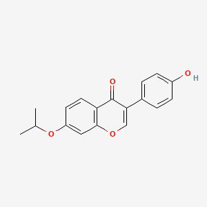 molecular formula C18H16O4 B3064342 3-(4-hydroxyphenyl)-7-isopropoxy-4H-chromen-4-one CAS No. 97846-18-9