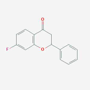 molecular formula C15H11FO2 B3064351 7-Fluoro-2-phenylchroman-4-one CAS No. 98769-92-7