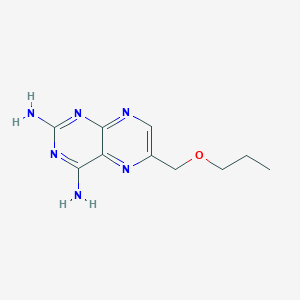 molecular formula C10H14N6O B3064432 6-(Propoxymethyl)pteridine-2,4-diamine CAS No. 104438-50-8