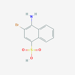 molecular formula C10H8BrNO3S B3064482 4-amino-3-bromonaphthalene-1-sulfonic acid CAS No. 112195-09-2
