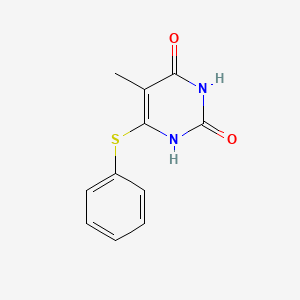 molecular formula C11H10N2O2S B3064602 6-(Phenylthio)thymine CAS No. 136160-18-4