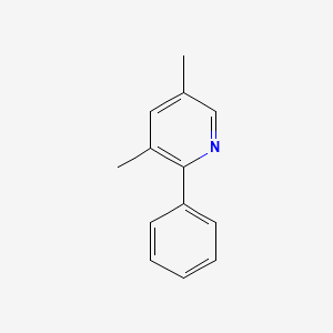 molecular formula C13H13N B3064957 3,5-Dimethyl-2-phenylpyridine CAS No. 27063-86-1