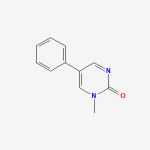 molecular formula C11H10N2O B3064994 1-Methyl-5-phenylpyrimidin-2-one CAS No. 27956-19-0