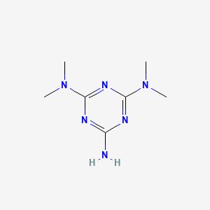 molecular formula C7H14N6 B3065009 N-[4-AMINO-6-(DIMETHYLAMINO)-1,3,5-TRIAZIN-2-YL]-N,N-DIMETHYLAMINE CAS No. 2827-47-6