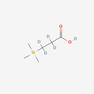 3-(Trimethylsilyl)(2,2,3,3-2H4)propionic (2H)acid