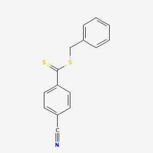 4-Cyanobenzenecarbodithioic acid phenylmethyl ester