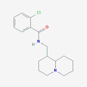 2-Chloro-N-[(octahydro-2H-quinolizin-1-yl)methyl]-benzamide
