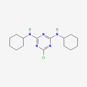 6-Chloro-N(2),N(4)-dicyclohexyl-1,3,5-triazine-2,4-diamine