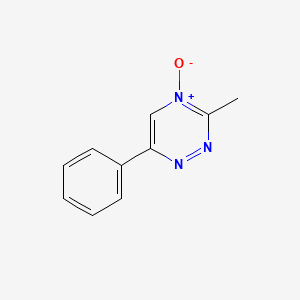 molecular formula C10H9N3O B3065254 3-Methyl-6-phenyl-1,2,4-triazine 4-oxide CAS No. 33859-54-0
