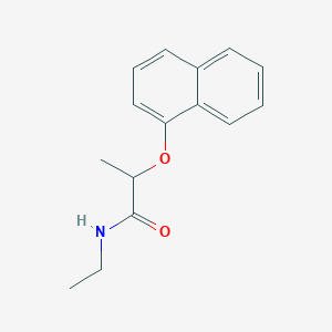 molecular formula C15H17NO2 B3065353 N-ETHYL-2-(NAPHTHALEN-1-YLOXY)PROPANAMIDE CAS No. 38641-90-6