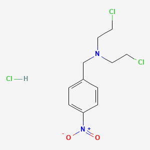 molecular formula C11H15Cl3N2O2 B3065374 Benzylamine, N,N-bis(2-chloroethyl)-4-nitro-, hydrochloride CAS No. 40136-95-6