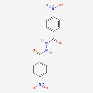molecular formula C14H10N4O6 B3065474 1,2-Bis(4-nitrobenzoyl)hydrazine CAS No. 4402-22-6