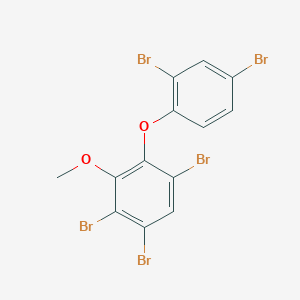 molecular formula C13H7Br5O2 B3065489 Benzene, 1,2,5-tribromo-4-(2,4-dibromophenoxy)-3-methoxy- CAS No. 497106-83-9