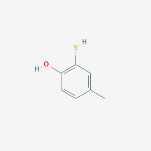 molecular formula C7H8OS B3065766 4-Methyl-2-Sulfanylphenol CAS No. 60774-07-4