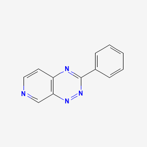 molecular formula C12H8N4 B3065817 3-Phenylpyrido[4,3-e][1,2,4]triazine CAS No. 61986-22-9