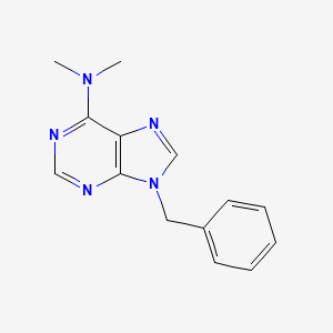 molecular formula C14H15N5 B3065858 Adenine, 9-benzyl-N,N-dimethyl- CAS No. 6332-42-9