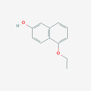 molecular formula C12H12O2 B3065870 5-Ethoxynaphthalen-2-ol CAS No. 637024-38-5