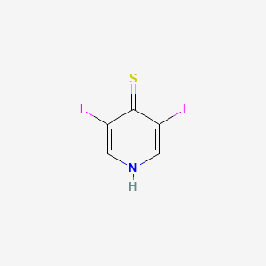 molecular formula C5H3I2NS B3065885 3,5-Diiodo-4-pyridinethiol CAS No. 63905-96-4