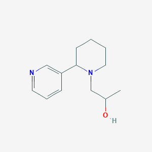 molecular formula C13H20N2O B3066224 N-(beta-Hydroxypropyl)anabasine CAS No. 719-84-6