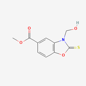 2,3-Dihydro-3-(hydroxymethyl)-2-thioxo-5-benzoxazolecarboxylic acid methyl ester