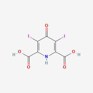 1,4-Dihydro-3,5-diiodo-4-oxopyridine-2,6-dicarboxylic acid