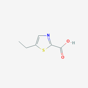 molecular formula C6H7NO2S B3066328 5-Ethyl-1,3-thiazole-2-carboxylic acid CAS No. 75954-20-0