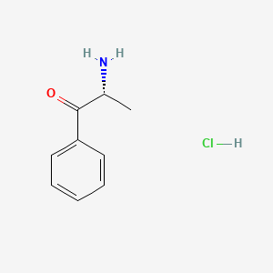 molecular formula C9H12ClNO B3066339 (R)-(+)-Cathinone hydrochloride CAS No. 76333-53-4