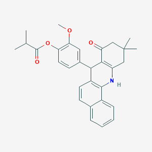 7,10,11,12-Tetrahydro-7-[3-methoxy-4-(1-oxoisobutoxy)phenyl]-10,10-dimethyl-Benz[c]acridin-8(9H)-one