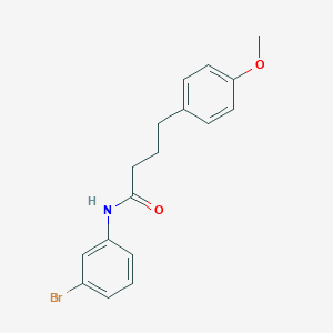 molecular formula C17H18BrNO2 B306683 N-(3-bromophenyl)-4-[4-(methyloxy)phenyl]butanamide 