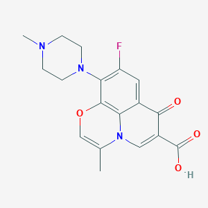 molecular formula C18H18FN3O4 B030669 2,3-Dehydro Ofloxacin CAS No. 115841-55-9