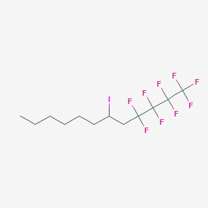 molecular formula C12H16F9I B3067009 Dodecane, 1,1,1,2,2,3,3,4,4-nonafluoro-6-iodo- CAS No. 109603-73-8