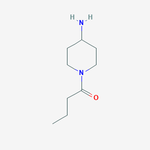 molecular formula C9H18N2O B3067307 1-(4-Aminopiperidin-1-YL)butan-1-one CAS No. 1016766-71-4